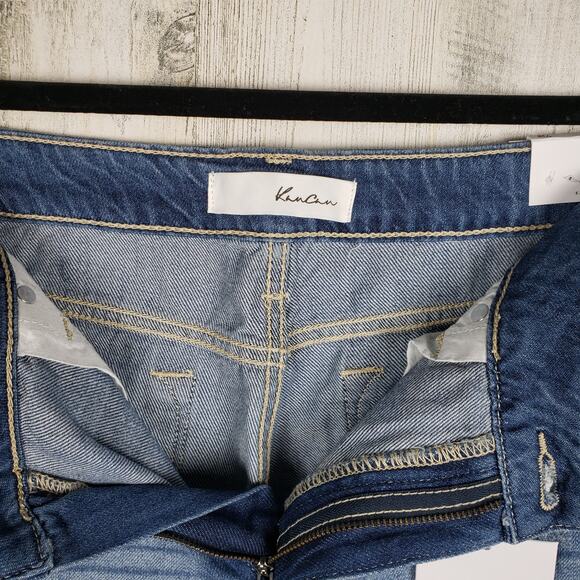 NWT Kancan Distressed Denim Russell Mid-Rise Boyfriend Relaxed Jeans Size 9/28 - Picture 5 of 10